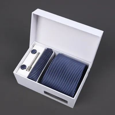 Men'S Fashion Business Jacquard Embroidery Tie Gift Box