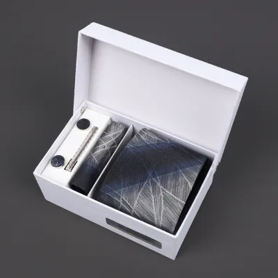 Men'S Fashion Business Jacquard Embroidery Tie Gift Box