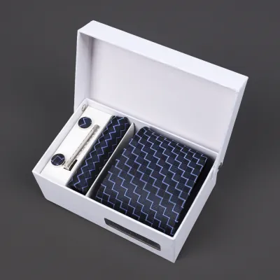 Men'S Fashion Business Jacquard Embroidery Tie Gift Box