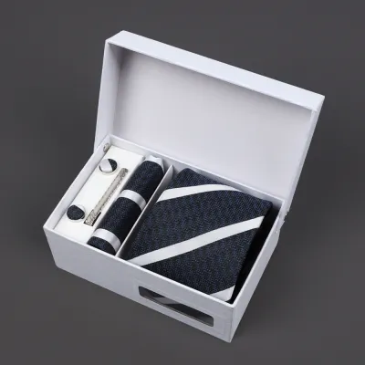 Men'S Fashion Business Jacquard Embroidery Tie Gift Box