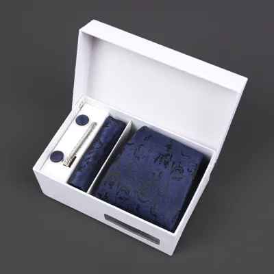 Men'S Fashion Business Jacquard Embroidery Tie Gift Box