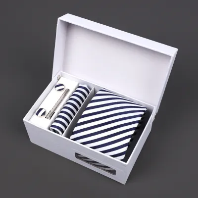 Men'S Fashion Business Jacquard Embroidery Tie Gift Box