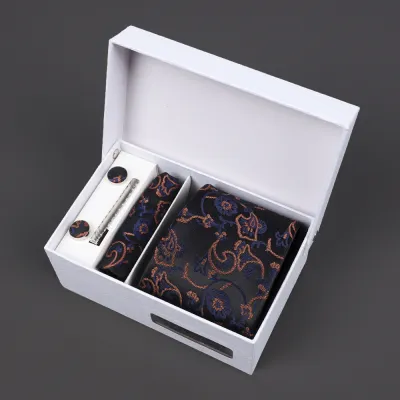 Men'S Fashion Business Jacquard Embroidery Tie Gift Box