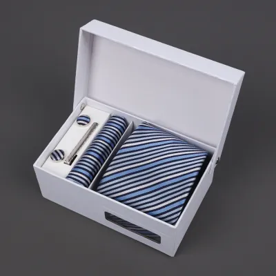 Men'S Fashion Business Jacquard Embroidery Tie Gift Box
