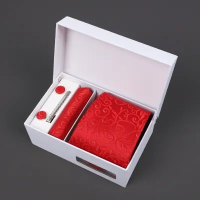 Men'S Fashion Business Jacquard Embroidery Tie Gift Box