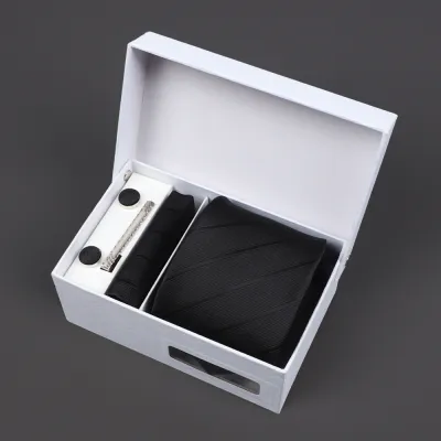 Men'S Fashion Business Jacquard Embroidery Tie Gift Box