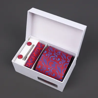 Men'S Fashion Business Jacquard Embroidery Tie Gift Box
