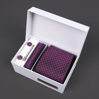 Men'S Fashion Business Jacquard Embroidery Tie Gift Box