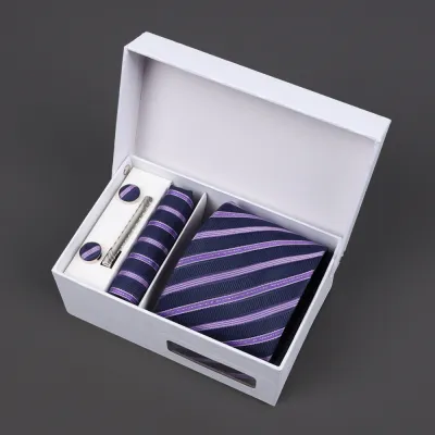 Men'S Fashion Business Jacquard Embroidery Tie Gift Box