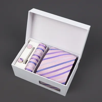 Men'S Fashion Business Jacquard Embroidery Tie Gift Box