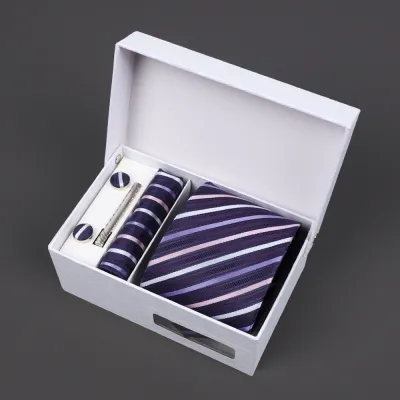 Men'S Fashion Business Jacquard Embroidery Tie Gift Box