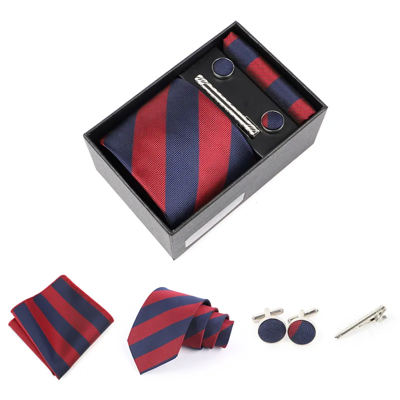 Men'S Fashion Casual Business Jacquard 8cm Tie Set