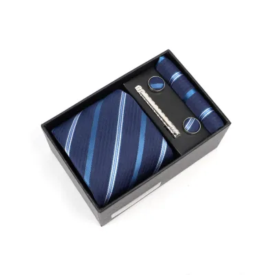Men'S Fashion Business Jacquard Embroidered Tie Set