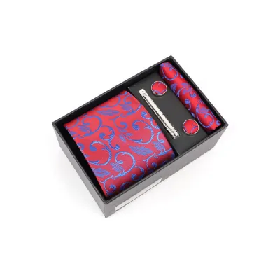 Men'S Fashion Business Jacquard Embroidered Tie Set