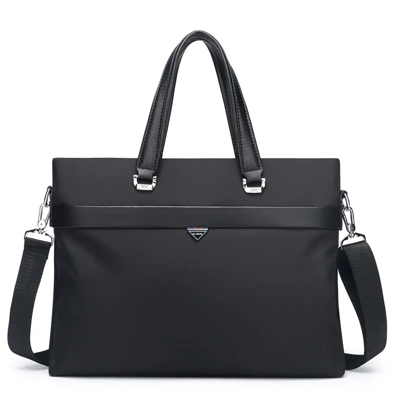 Men'S Fashion Casual Oxford Cloth Portable Business Crossbody Commuter Briefcase