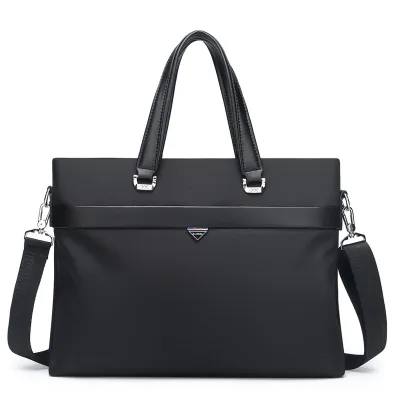 Men'S Fashion Casual Oxford Cloth Portable Business Crossbody Commuter Briefcase