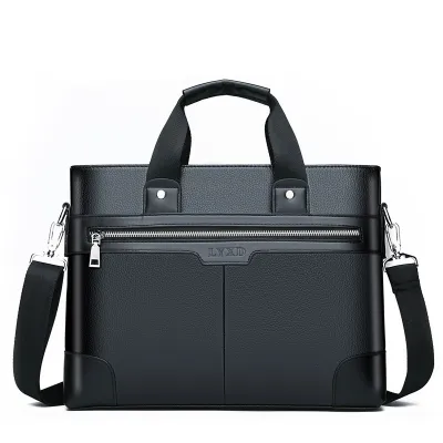 Men'S Fashion Casual Business Commuter Handbag Shoulder Crossbody Briefcase