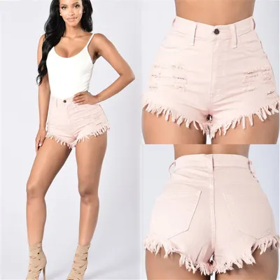 Women Fashion Rick Tassel Denim Shorts