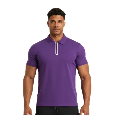 Men'S Fashion Casual Short-Sleeved Quick-Drying Polo Shirt