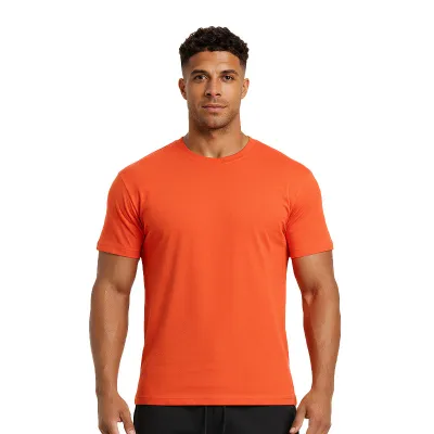 Men'S Fashion Casual Summer Simple Short Sleeve Quick-Drying Breathable T-Shirt