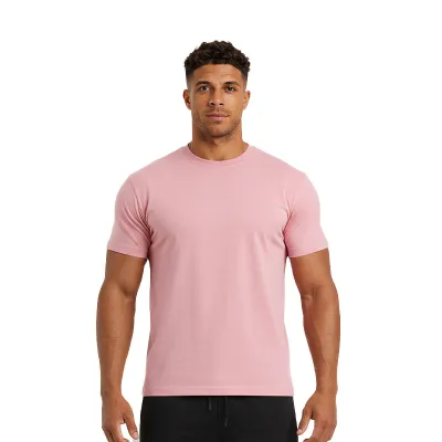 Men'S Fashion Casual Summer Simple Short Sleeve Quick-Drying Breathable T-Shirt