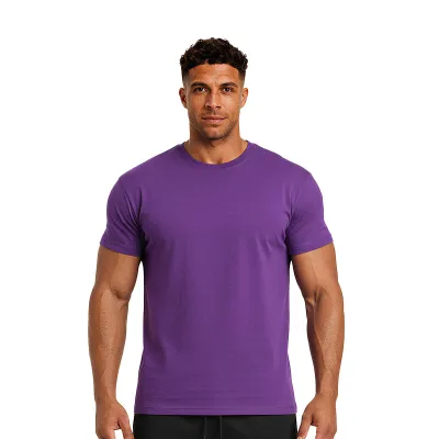 Men'S Fashion Casual Summer Simple Short Sleeve Quick-Drying Breathable T-Shirt