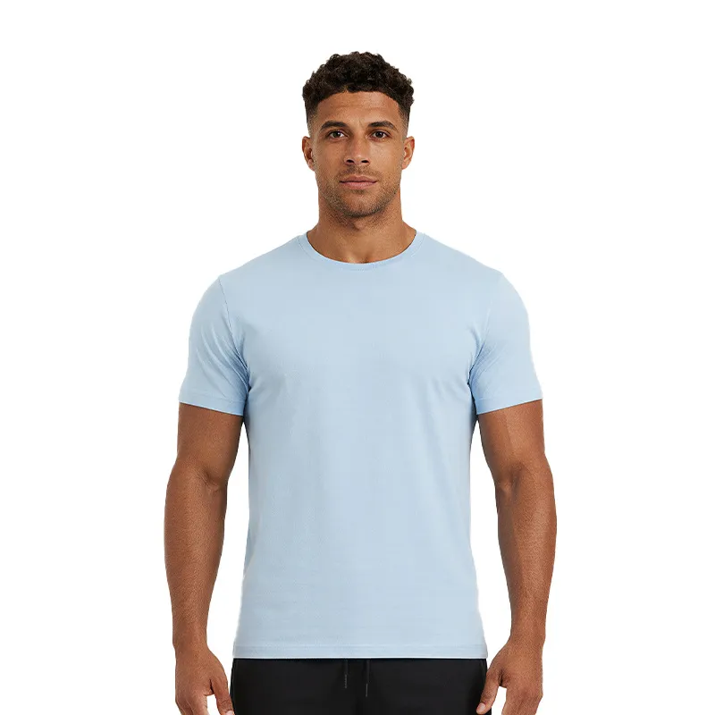 Men'S Fashion Casual Summer Simple Short Sleeve Quick-Drying Breathable T-Shirt