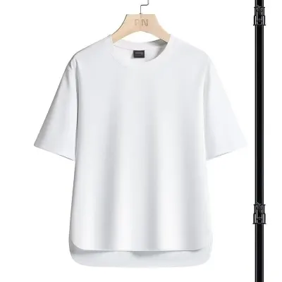 Men Fashion Casual Summer Solid Cotton Short-Sleeve T-Shirt