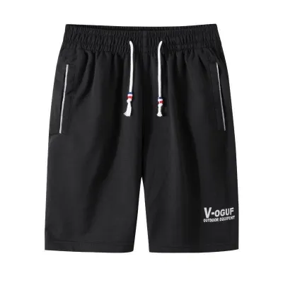 Men Fashion Casual Summer Mid-Waist Breathable Lace-Up Loose Shorts