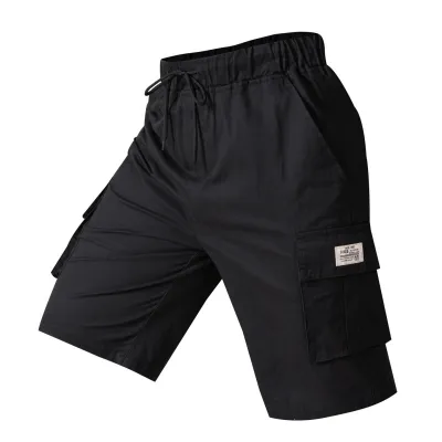 Men'S Fashion Casual Summer Solid Color Thin Breathable Quick-Drying Loose Shorts