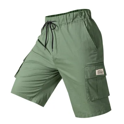 Men'S Fashion Casual Summer Solid Color Thin Breathable Quick-Drying Loose Shorts