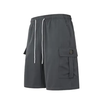 Men'S Fashion Casual Summer Solid Color Thin Loose Shorts