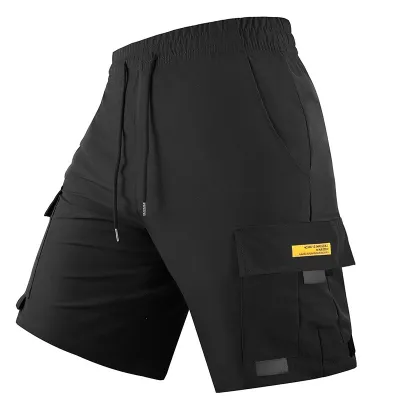 Men'S Fashion Casual Summer Solid Color Quick-Drying Breathable Shorts