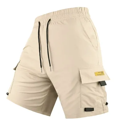 Men'S Fashion Casual Summer Solid Color Quick-Drying Breathable Shorts