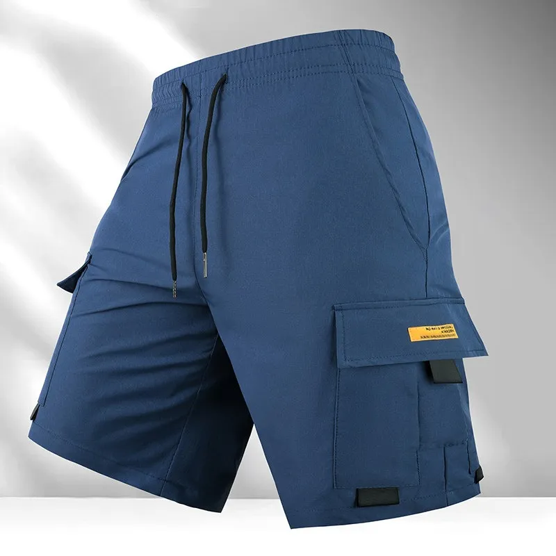 Men'S Fashion Casual Summer Solid Color Quick-Drying Breathable Shorts