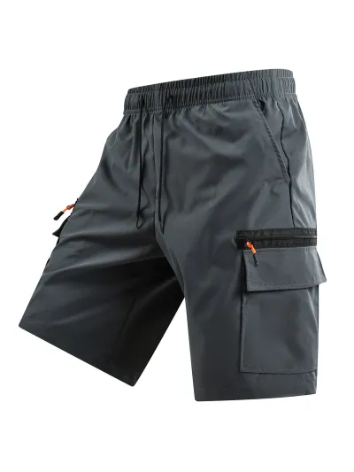 Men'S Fashion Casual Summer Solid Color Loose Shorts