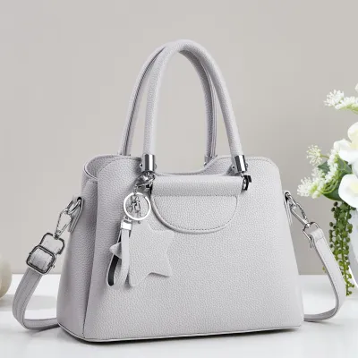 Women Fashion Casual Solid Color Large Capacity Handbag