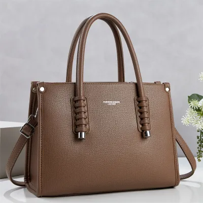 Women Fashion Casual Simple Solid Color Handbag