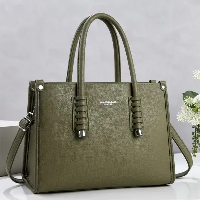 Women Fashion Casual Simple Solid Color Handbag