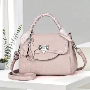 Women Fashion Casual Solid Color Small Square Handbag