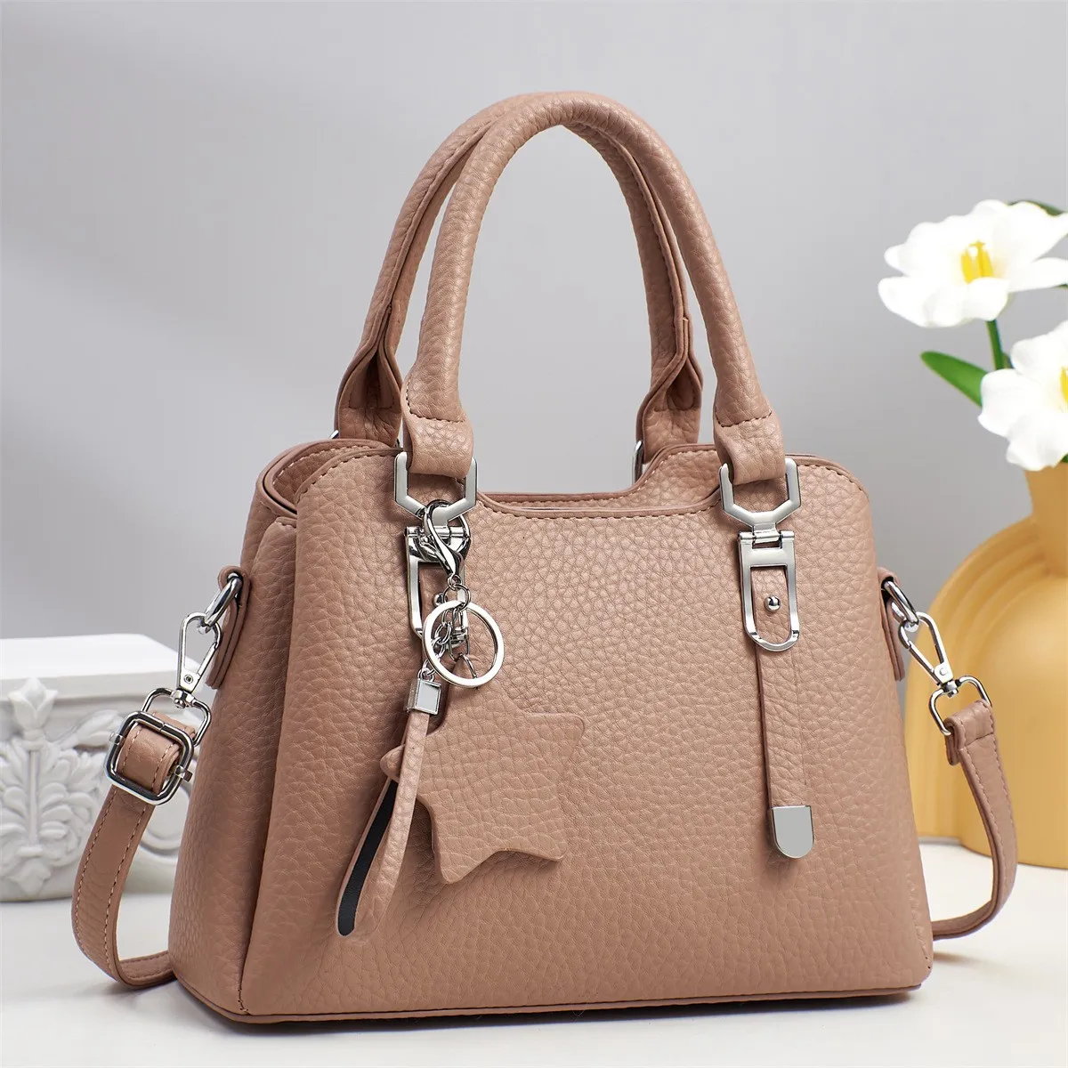 Women'S Fashion Casual Solid Color Handbag