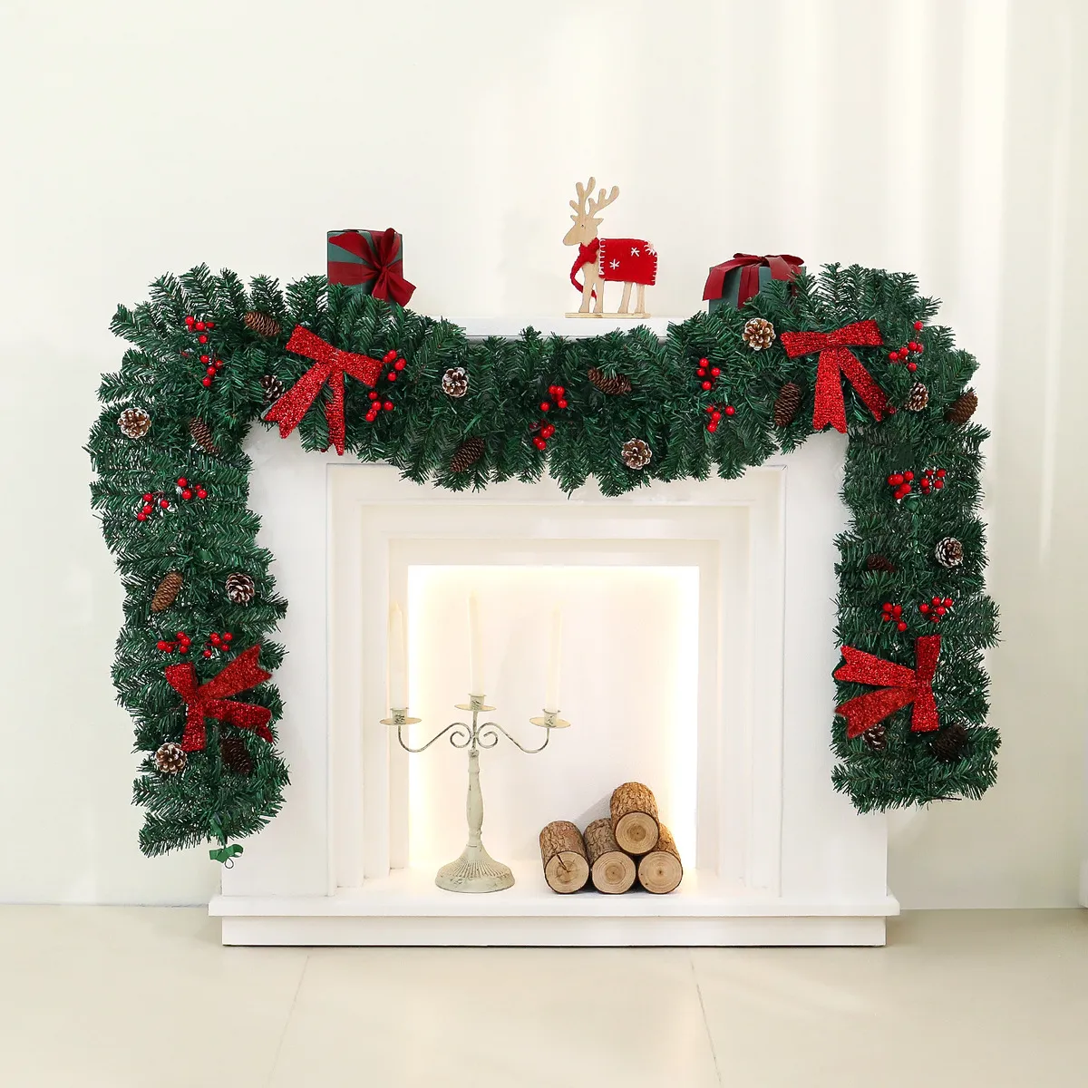 Christmas Rattan 2.7 M Pine Festive Atmosphere Christmas Decorations