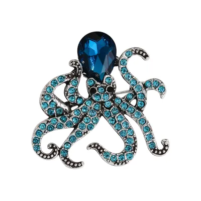 Women Fashion Ocean Series Octopus Animal Brooch