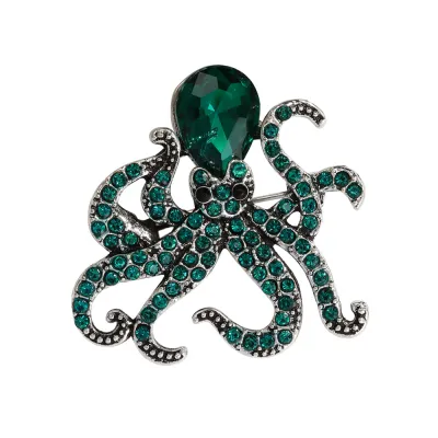 Women Fashion Ocean Series Octopus Animal Brooch