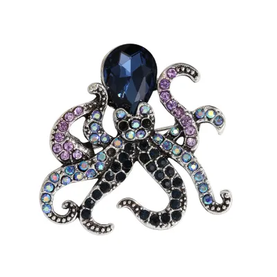 Women Fashion Ocean Series Octopus Animal Brooch