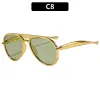 C8-Gold Frame Lt.Green Lenses