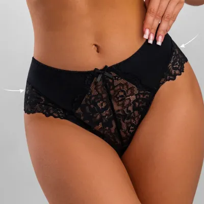 Women Fashion Sexy Solid Color Lace Stitching Seamless Thong