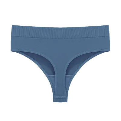 Women Fashion Sexy Solid Color Breathable Seamless Thread Thong