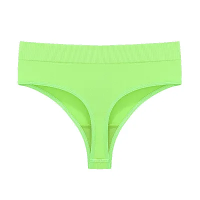 Women Fashion Sexy Solid Color Breathable Seamless Thread Thong