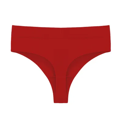 Women Fashion Sexy Solid Color Breathable Seamless Thread Thong